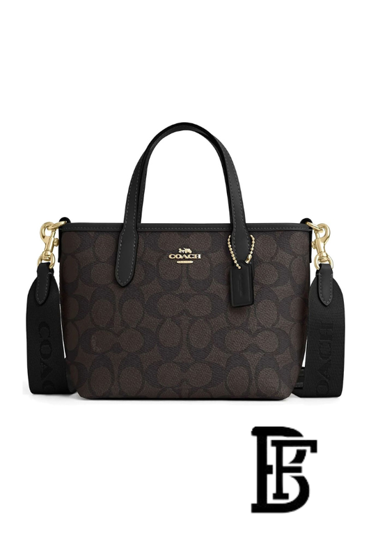 Coach Walnut Black Women Handbag Cw032 Imxaq– Elegant Everyday Handbag image 0