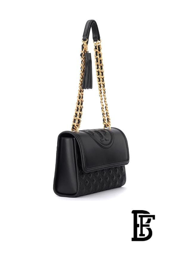 Tory Burch Black Leather Women Handbag 76997001 – Elegant Everyday Shoulder Bag image 4