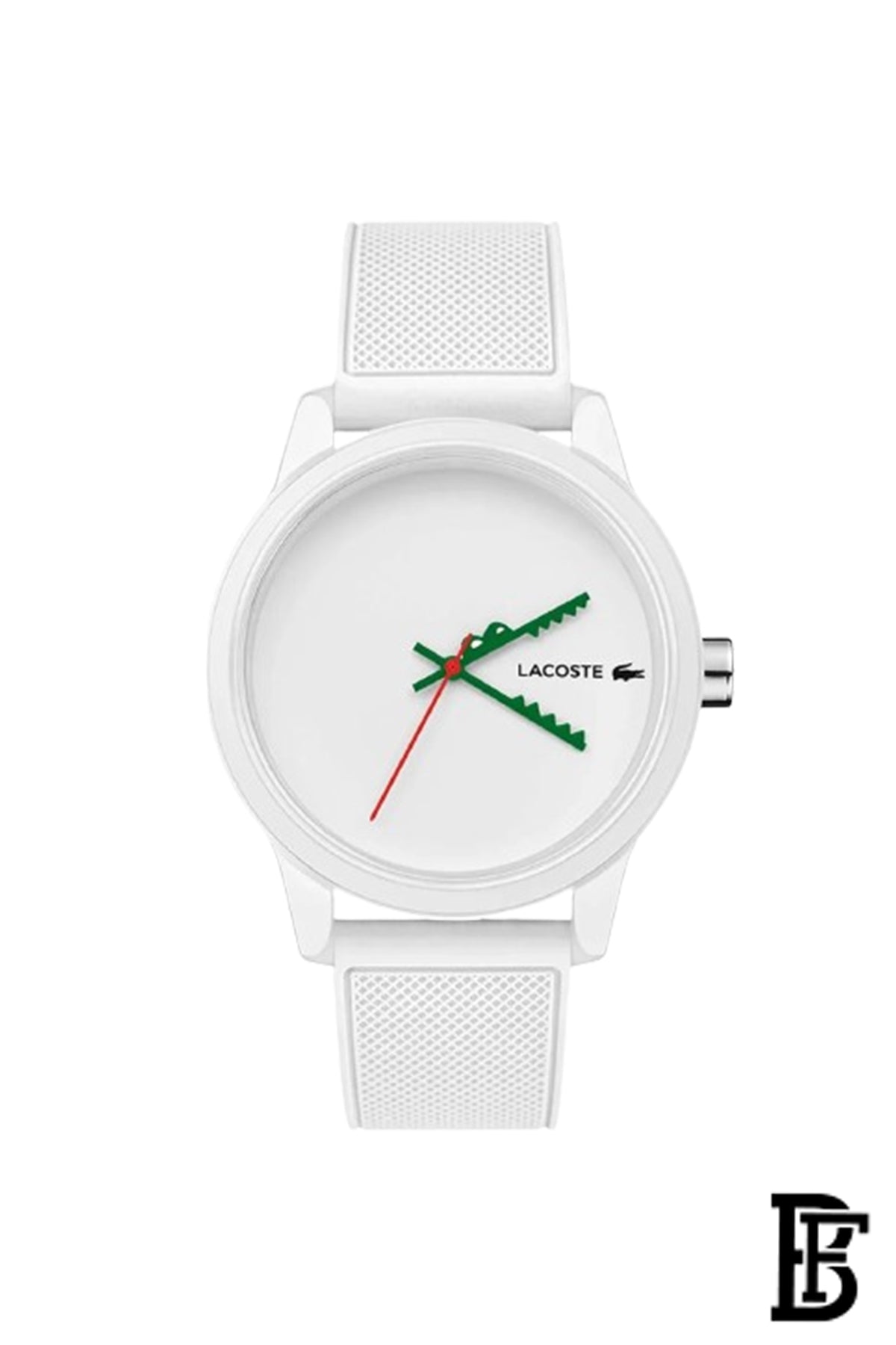 Lacoste Analogue Quartz Watch for Men with White Silicone Bracelet - 2011069, White, strap image 0