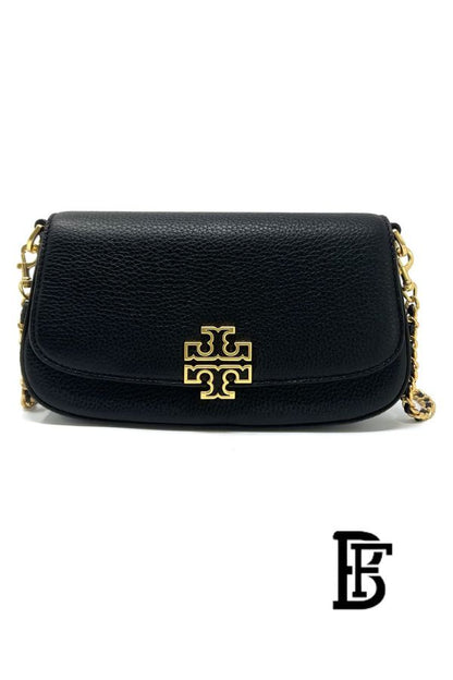 Tory Burch Black Leather Women Handbag 138772 001 – Elegant Everyday Shoulder Bag image 0