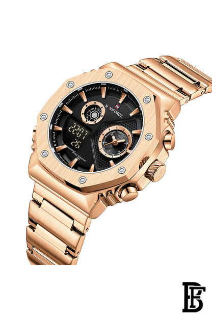 NAVIFORCE NF9216S RG/B MEN'S Stainless Steel Analog Wrist Watch image 2