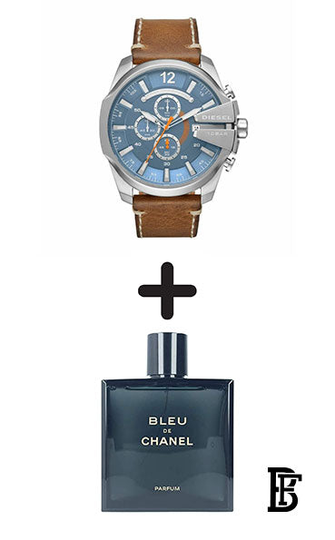 DIESEL Men's Mega Chronograph Watch DZ4458 + Gift perfume Tester 30 ml image 1