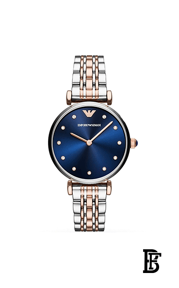 EMPORIO ARMANI Women's Water Resistant Metal analog Watch AR11092 - 31 mm - Silver/Gold image 0