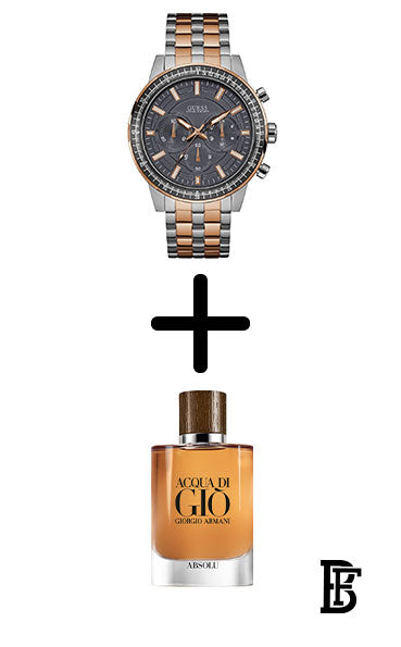 GUESS Men Water Resistant Chronograph Watch W0801G2 + Gift perfume Tester 30 ml image 1