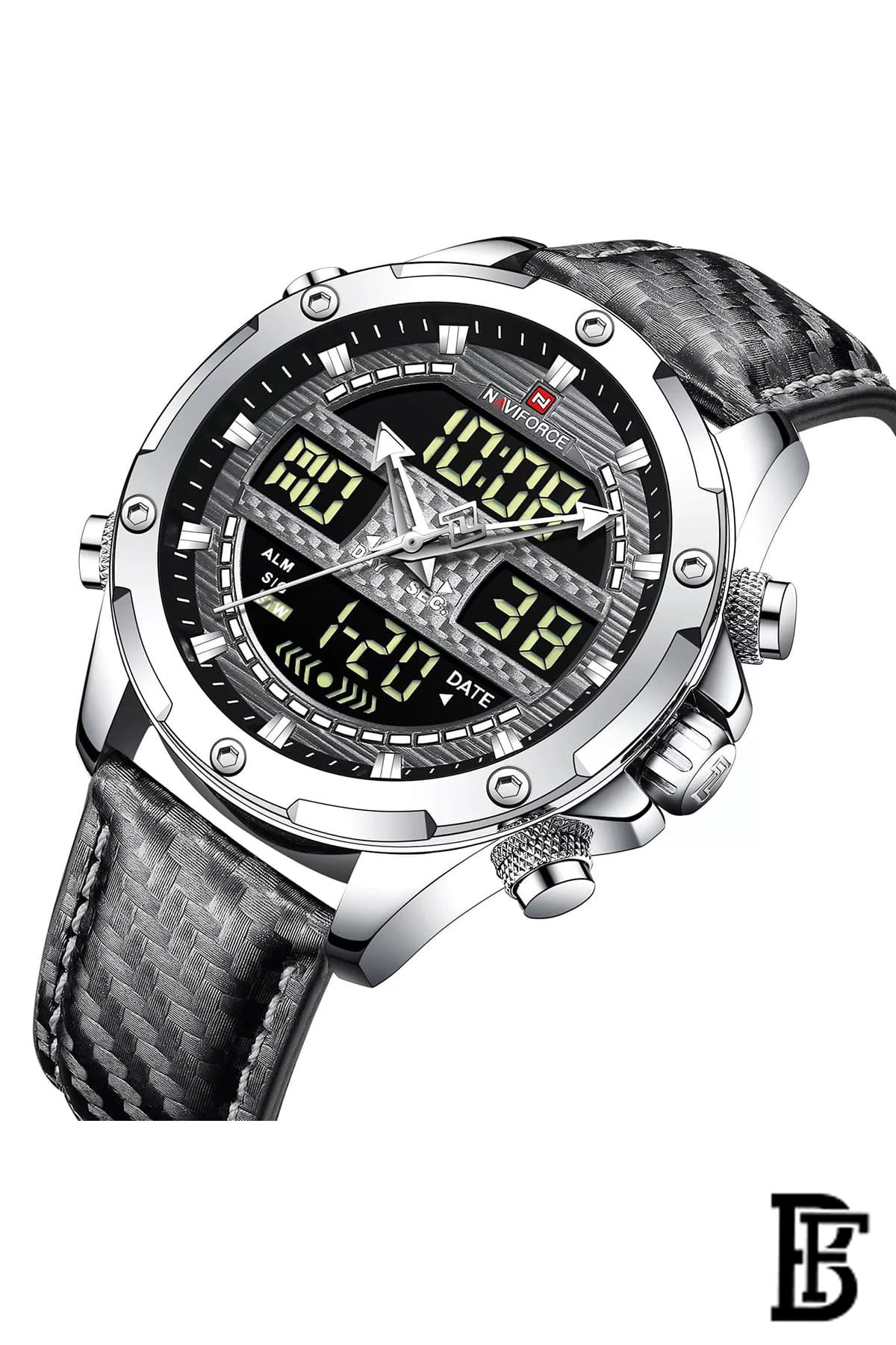 Naviforce NF9194 SGYGY     Men's Analog Leather Watch image 2