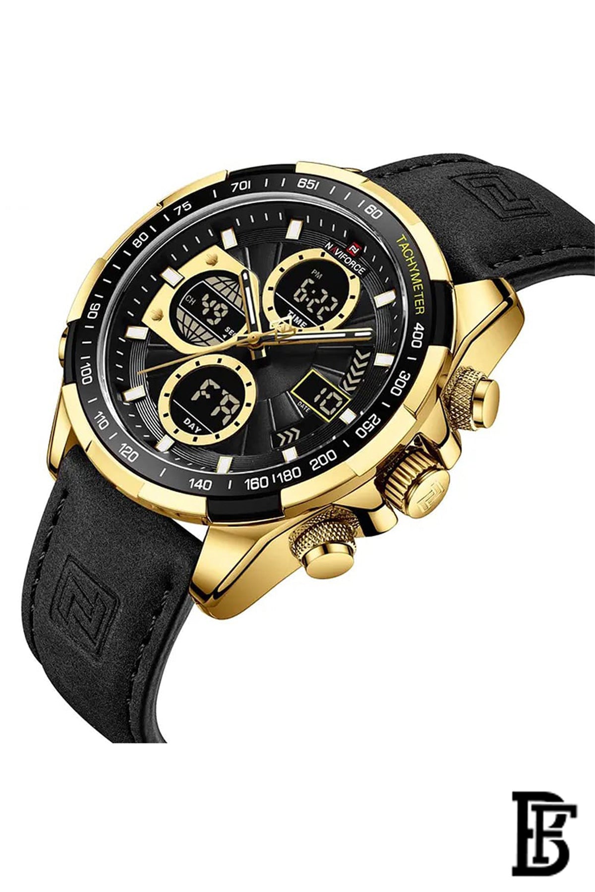 Naviforce NF9197L G/B/B       Men's Analog Leather Watch image 2