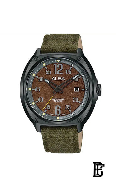 Alba AS9J39X Men's Fabric  Quartz Analog Wrist Watch      Warranty from Elaraby Group image 1
