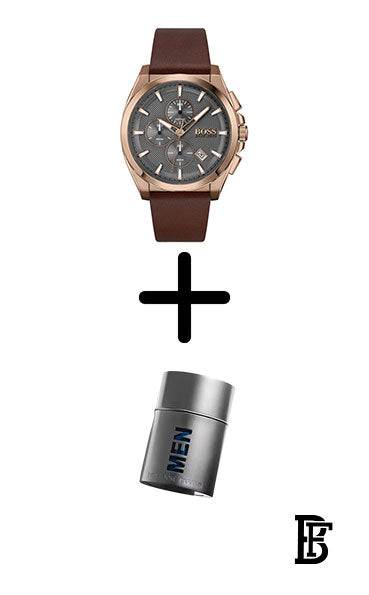 Hugo Boss Watch For Men 1513882 + Gift perfume Tester 30 ml image 1