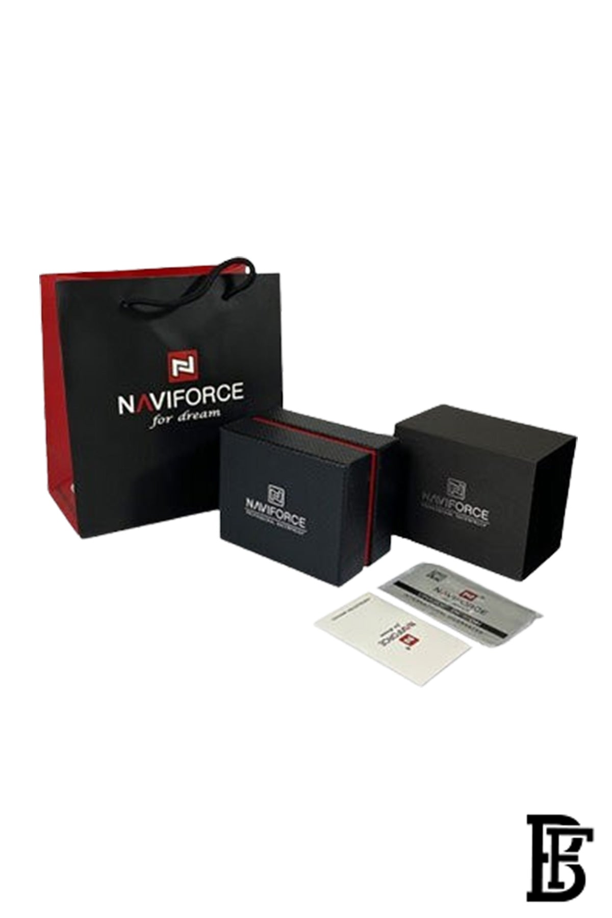 NAVIFORCE NF9222 G/B   MEN'S Stainless Steel Wrist Watch image 3