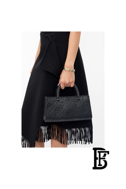 Tory Burch Black Leather Women Handbag 164641 001 – Elegant Everyday Shoulder Bag image 11