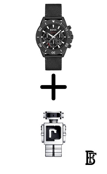 Hugo Boss Watch For Men 1513918 + Gift perfume Tester 30 ml image 1