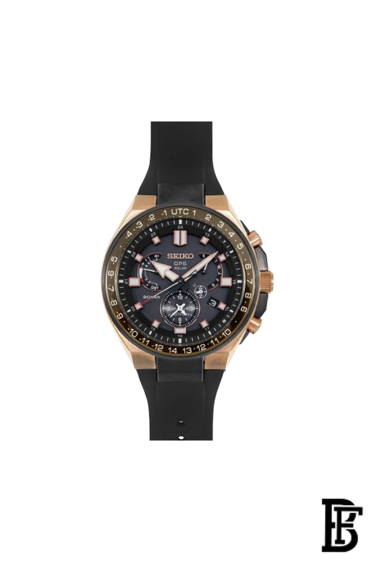 SEIKO Men's Watch ASTRON Black Rubber Band, Black Dial SSE170J1 image 0