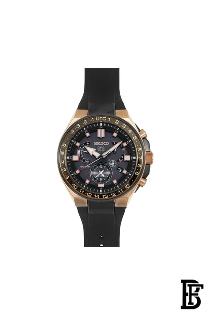 SEIKO Men's Watch ASTRON Black Rubber Band, Black Dial SSE170J1 image 0