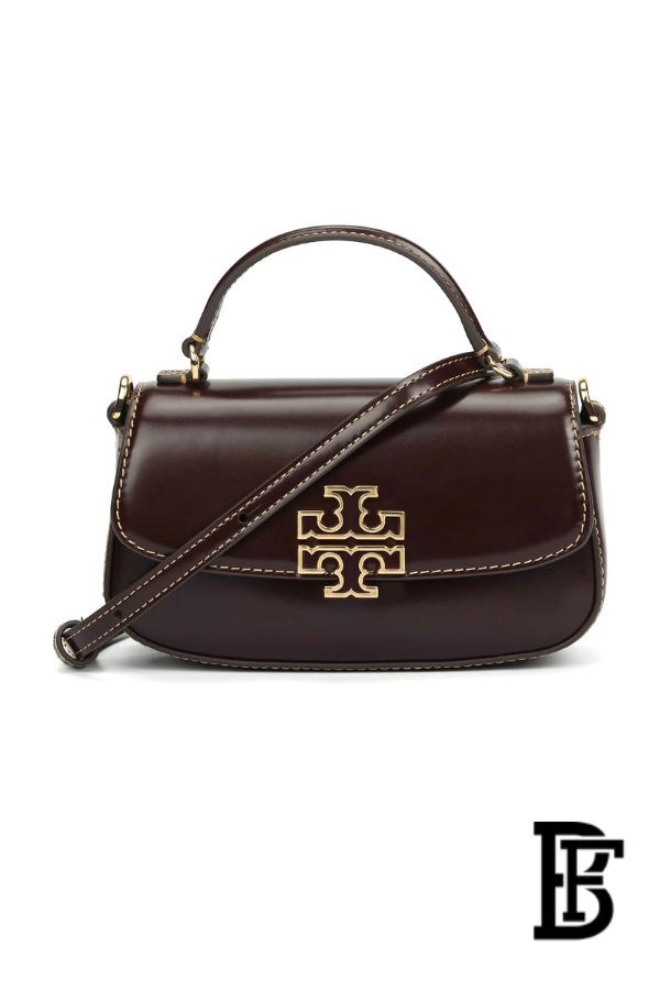 Tory Burch Brown Leather Women Crossbody Bag 153726 Tempranillo image 0