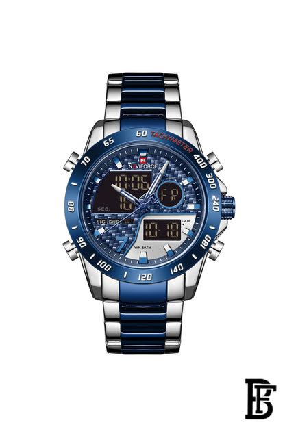 NAVIFORCE NF9171 S/BE/BE    MEN'S Stainless Steel Analog Wrist Watch image 1