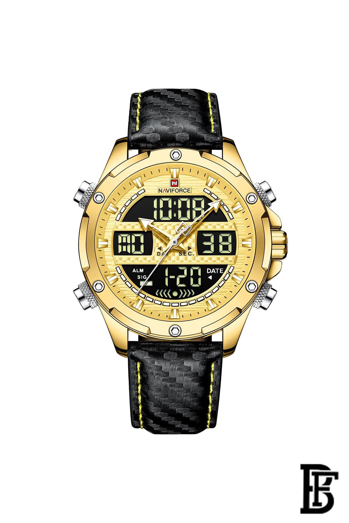 Naviforce NF9194 GGB     Men's Analog Leather Watch image 0