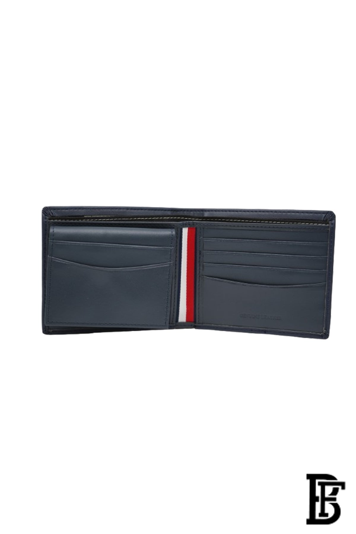 Tommy Hilfiger Wallet is a one to face solid style covered in light/BLUE-leather image 9