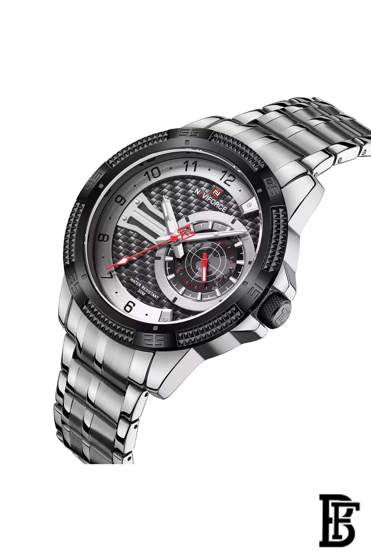 NAVIFORCE NF9206 S/B      MEN'S Stainless Steel Analog Wrist Watch image 2