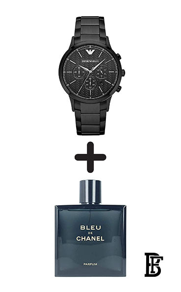 EMPORIO ARMANI Men's Stainless Steel Chronograph Watch AR2485 + Gift perfume Tester 30 ml image 1