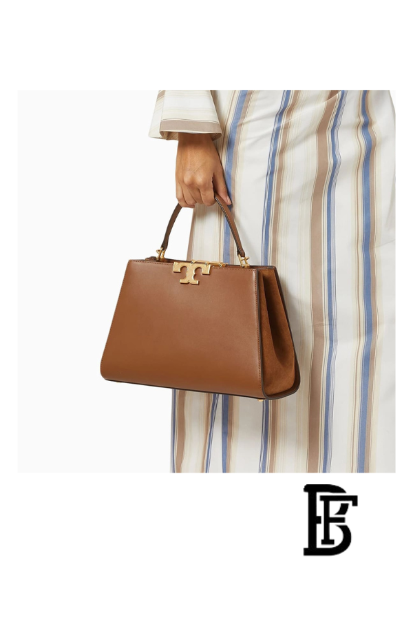 Tory Burch Brown Leather Women Handbag 137312909 – Elegant Everyday Shoulder Bag image 7