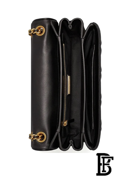 Tory Burch Black Leather Women Handbag 139060 001 – Elegant Everyday Shoulder Bag image 6