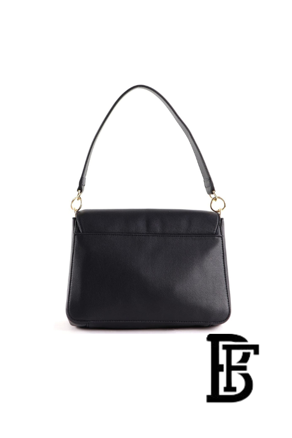 Tommy Hilfiger Black Leather Women Handbag and cross Aw0Aw14510 – Elegant Everyday Crossbody and hand image 7