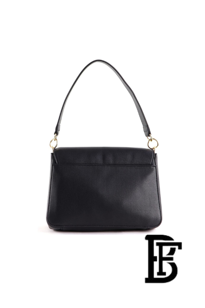 Tommy Hilfiger Black Leather Women Handbag and cross Aw0Aw14510 – Elegant Everyday Crossbody and hand image 7