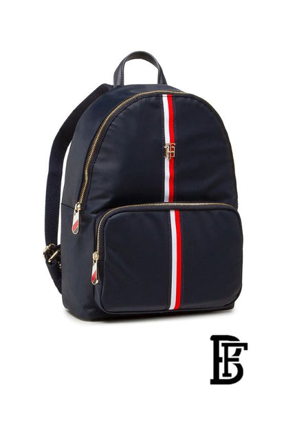 Tommy Hilfiger Blue Leather Women backpack Aw0Aw13170 – Elegant Everyday Bag image 3