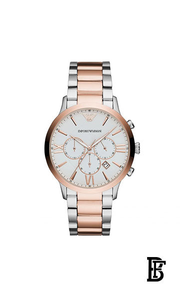 EMPORIO ARMANI Men's Giovanni Water Resistant Chronograph Watch AR11209 + Gift perfume Tester 30 ml image 2