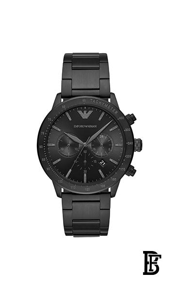 EMPORIO ARMANI Men's Mario Stainless Steel Chronograph Watch AR11242 + Gift perfume Tester 30 ml image 2