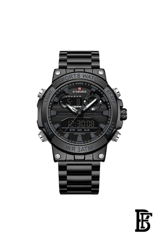 NAVIFORCE NF9237 B/GY/B  MEN'S Stainless Steel Analog Wrist Watch image 0