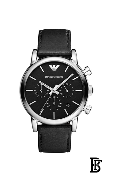 EMPORIO ARMANI men Leather Chronograph Watch AR1733 image 0
