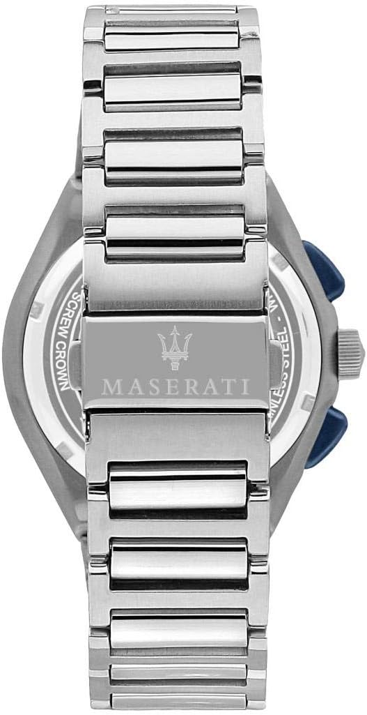 Maserati Triconic Men's Blue Dial Silver Watch - Model R8873639001