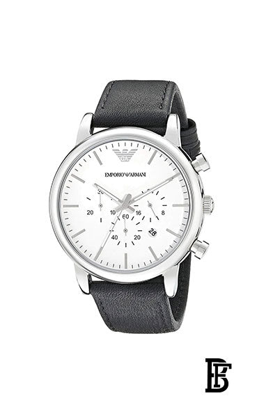 EMPORIO ARMANI Men's Leather Analog Watch Ar1807 + Gift perfume Tester 30 ml image 2