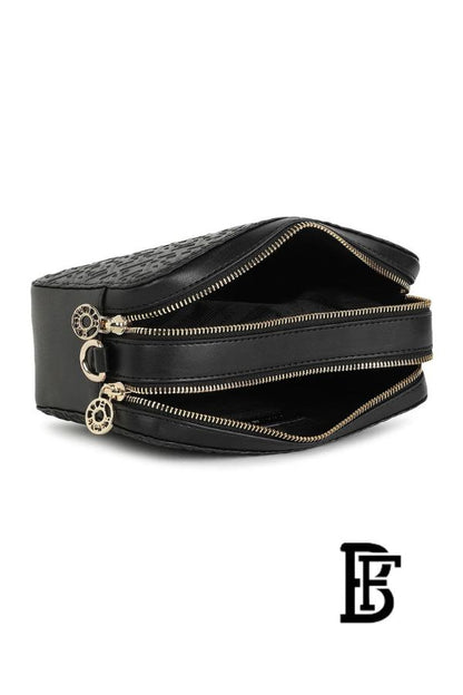 Tommy Hilfiger Black Leather Women Handbag Aw0Aw16470 – Elegant Everyday Shoulder Bag image 7