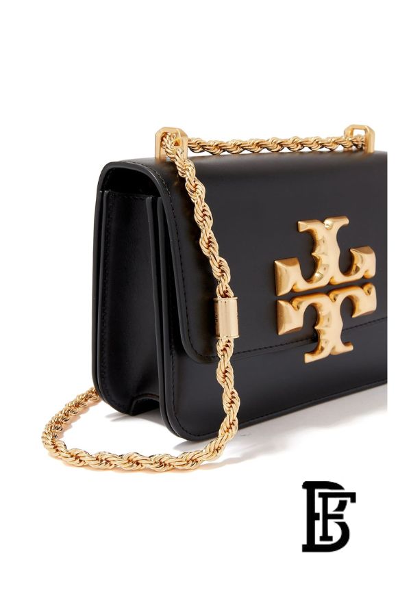 Tory Burch Black Leather Women Handbag 73589 001  – Elegant Everyday Shoulder Bag image 4
