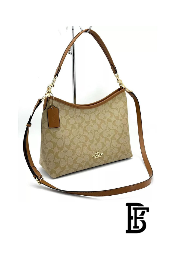Coach Khaki Women Shoulder Bag Cr149 1 – Elegant Everyday Shoulder Bag image 4