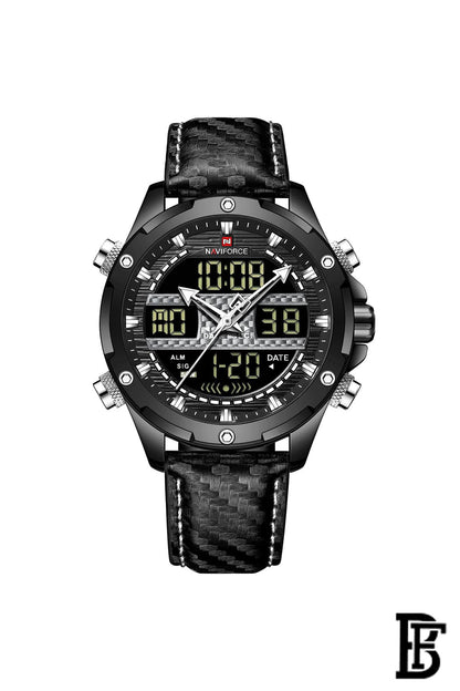 Naviforce NF9194 BWB     Men's Analog Leather Watch image 1