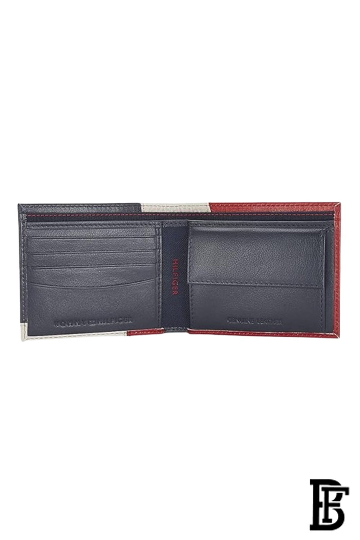 Tommy Hilfiger Red, White & Blue Leather Men's Wallet-wallet00123 image 5