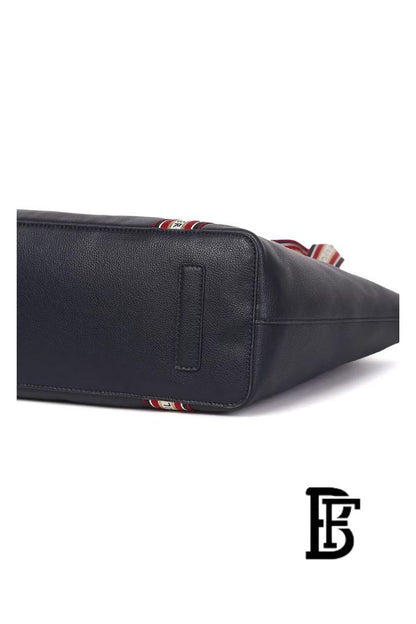 Tommy Hilfiger Navy Blue Leather Women Handbag Aw0Aw14218 – Elegant Everyday Handbag image 6