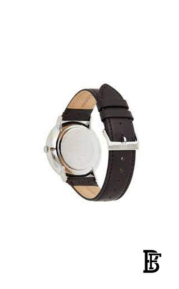TOMMY HILFIGERMen's Round Shape Leather Band Analog Wrist Watch 40 mm - Brown - 1791508 image 3