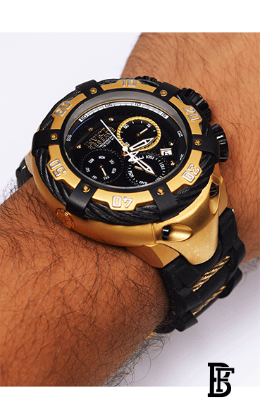 Invicta Renewed Invicta Bolt Thunderbolt Swiss Ronda Z60 Caliber Men's Watch - 52mm, Gold, Black image 2