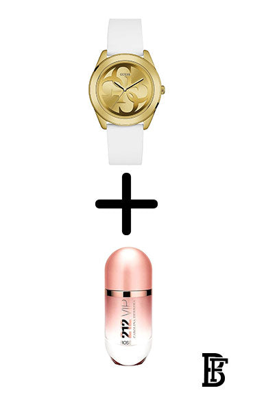 GUESS Women's Silicone  Analog  Wrist Watch W0911L7  + Gift perfume Tester 30 ml image 1