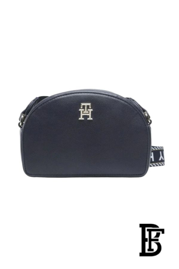 Tommy Hilfiger Life Half Moon Camera Bag for Women – Blue Polyester Shoulder Bag image 1