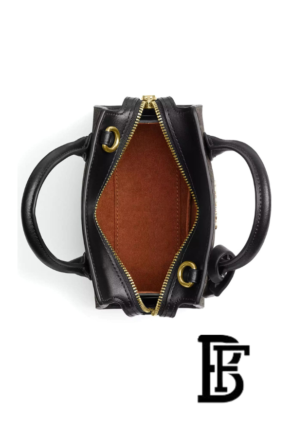 Coach Gold Brown Black Women Handbag Cv974 – Elegant Everyday Handbag image 3
