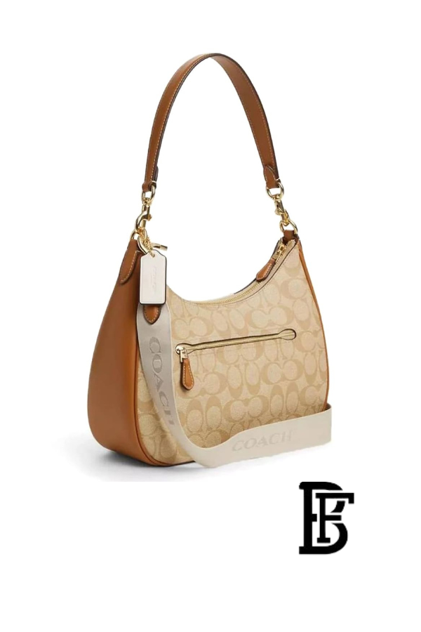 Coach Beige   Women Shoulder Bag Ct257  – Elegant Everyday Shoulder Bag image 3