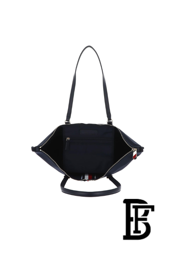 Tommy Hilfiger Navy Blue Leather Women Handbag and cross Aw0Aw15981Dw6 – Elegant Everyday Tote Bag Handbags image 4