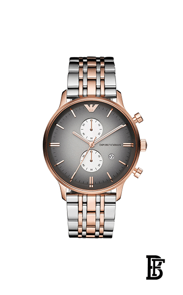 EMPORIO ARMANI Men's Stainless Steel Chronograph Buckle Watch AR1721 image 0