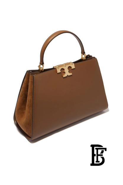 Tory Burch Brown Leather Women Handbag 137312909 – Elegant Everyday Shoulder Bag image 3