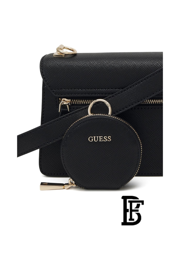 Guess Black Women Shoulder Bag Hwevg873719 Bla  – Elegant Everyday Shoulder Bag image 8